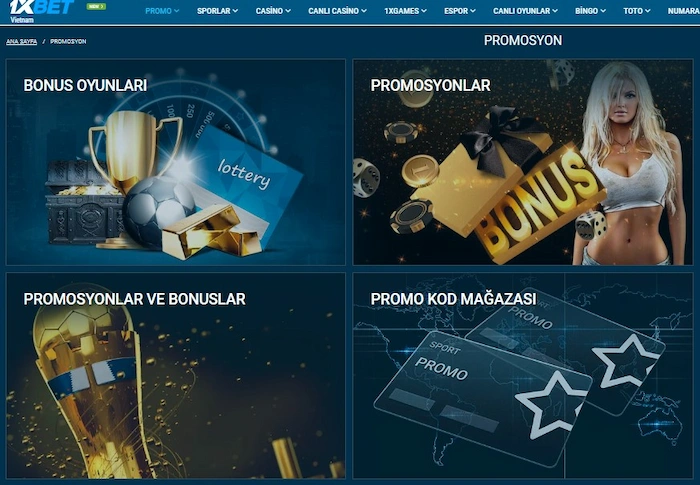 1XBET Promosyonu Alma Adımlarına İlişkin Talimatlar